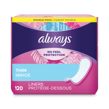 Always® Thin Daily Panty Liners, Regular, 120-pack freeshipping - TVN Wholesale